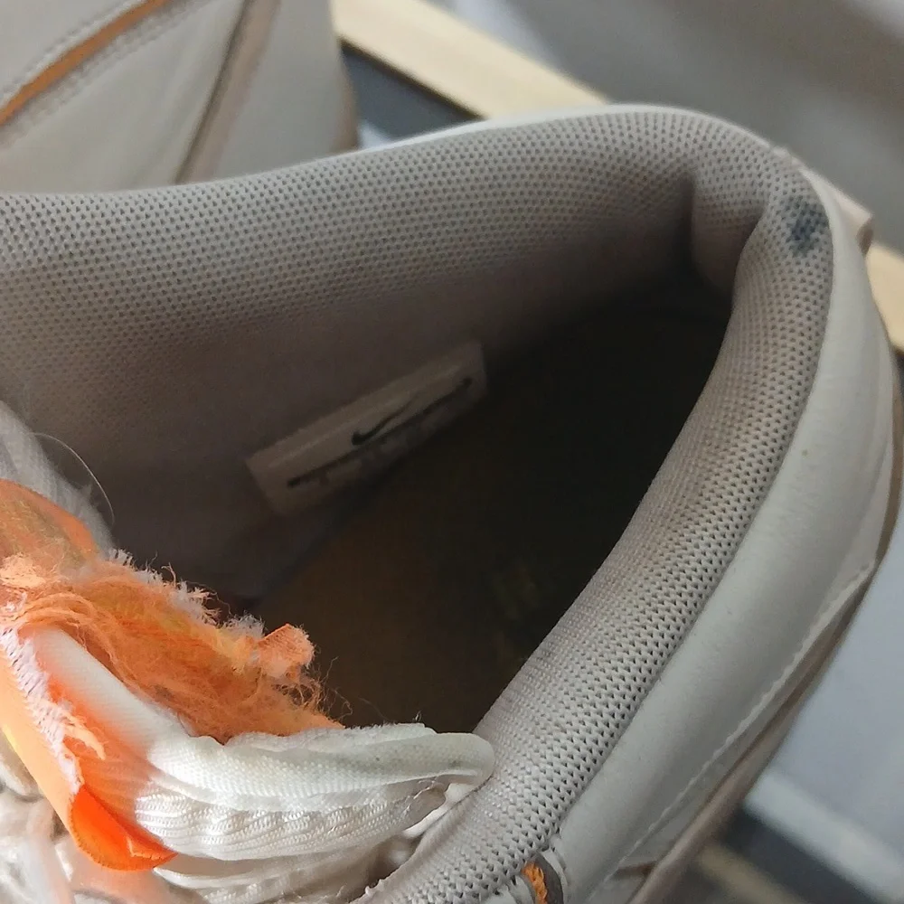Nike Sky High Hidden Wedge White And Orange Size 8 - Picture 8 of 16